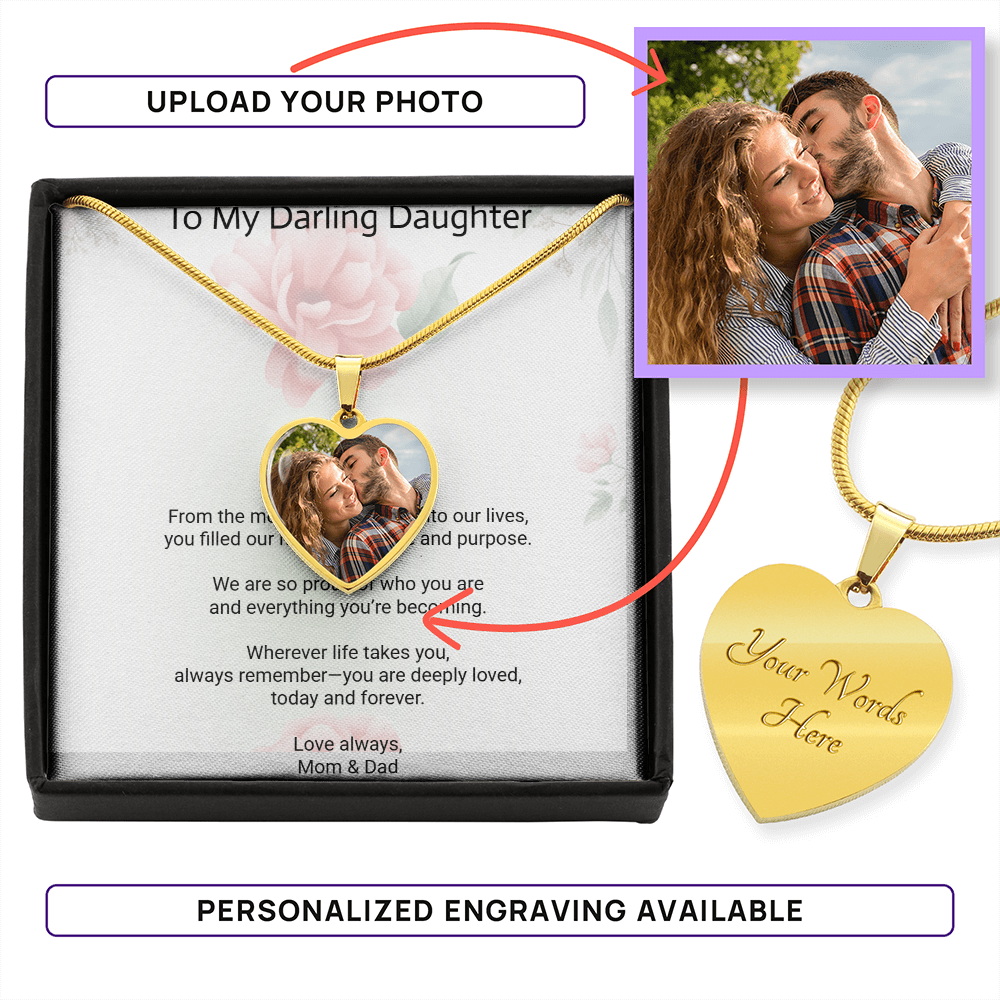 Photo Heart Necklace for Daughter – A Gift Filled with Love