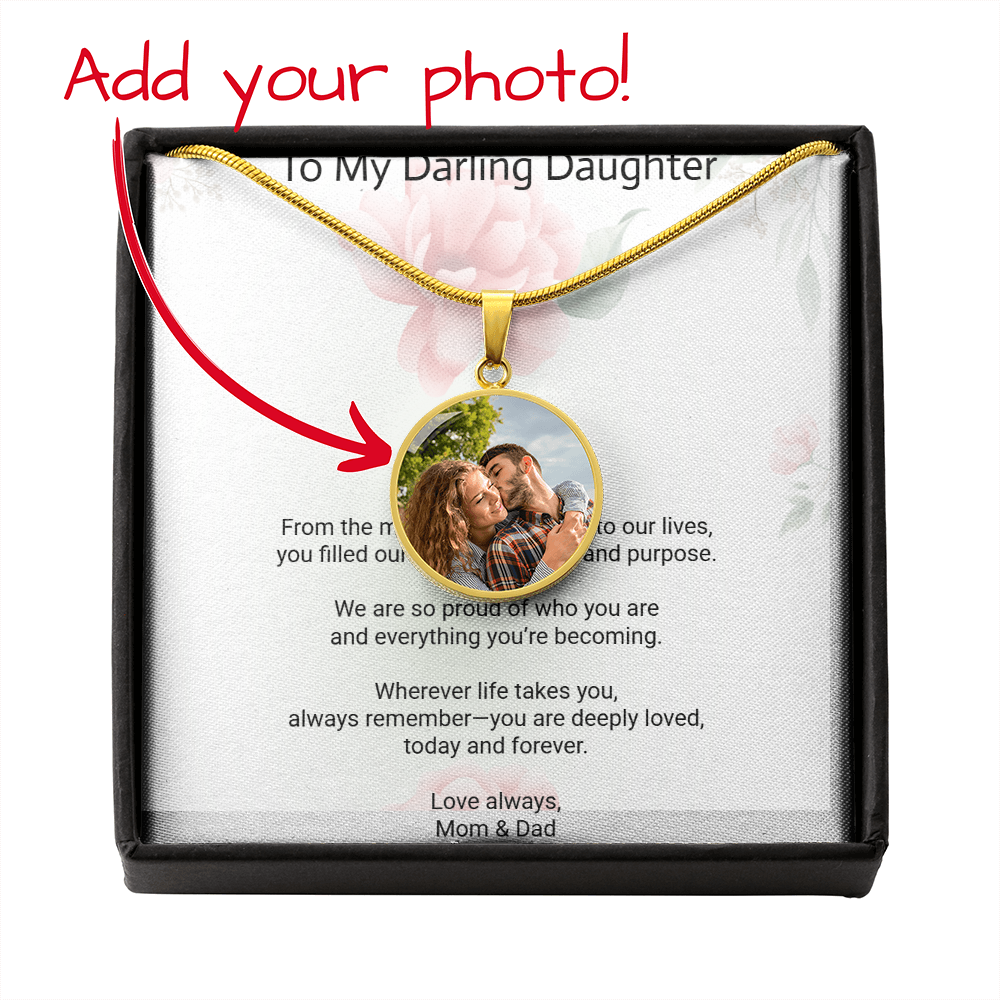 Photo Circle Necklace for Daughter – A Gift Filled with Love