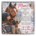 Horse Riding Mum Magnetic Hearts Necklace – Equestrian Gift for Horse-Loving Mum