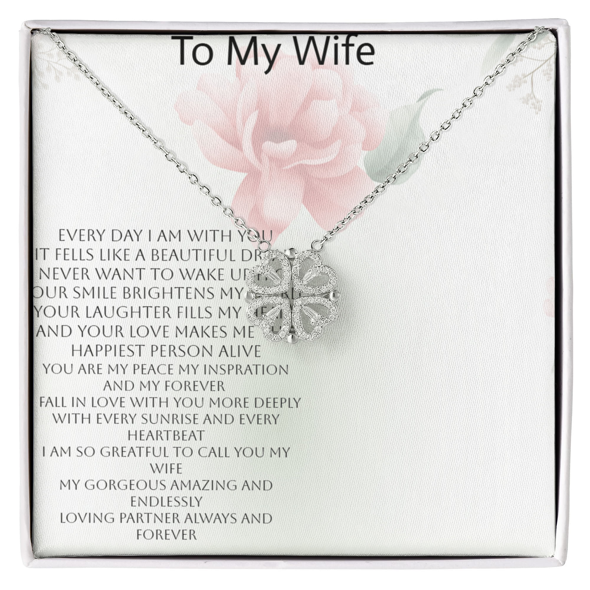 Magnetic Hearts Necklace for Wife | Romantic Couple Jewelry Gift for Her
