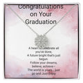 Magnetic Heart Graduation Necklace – Inspirational Gift for Graduate, Class of 2026 Jewelry