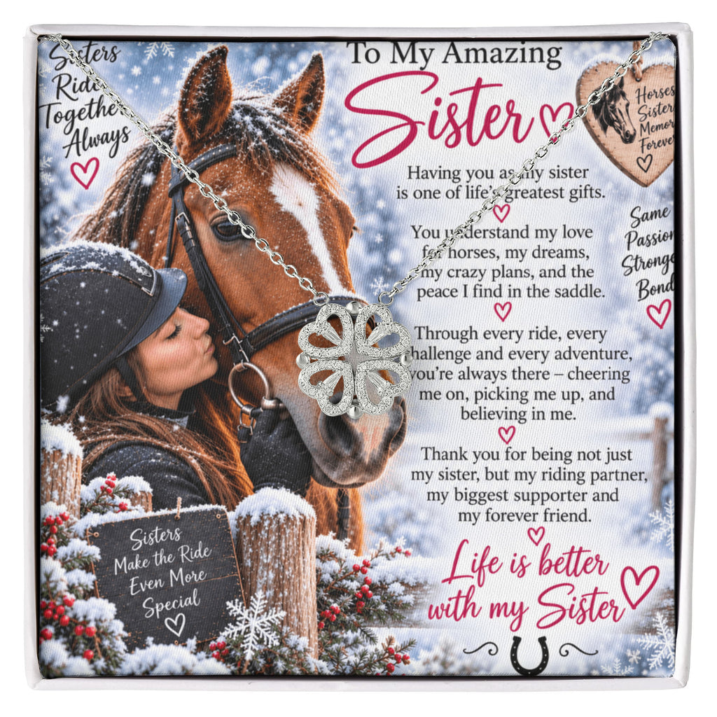 Sister Magnetic Hearts Necklace – Meaningful Personalised Gift for Sister at Christtmas