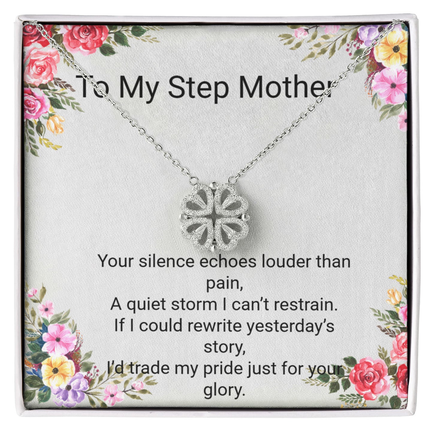 Stepmother Apology Gift – Magnetic Hearts Necklace That Reconnects Love
