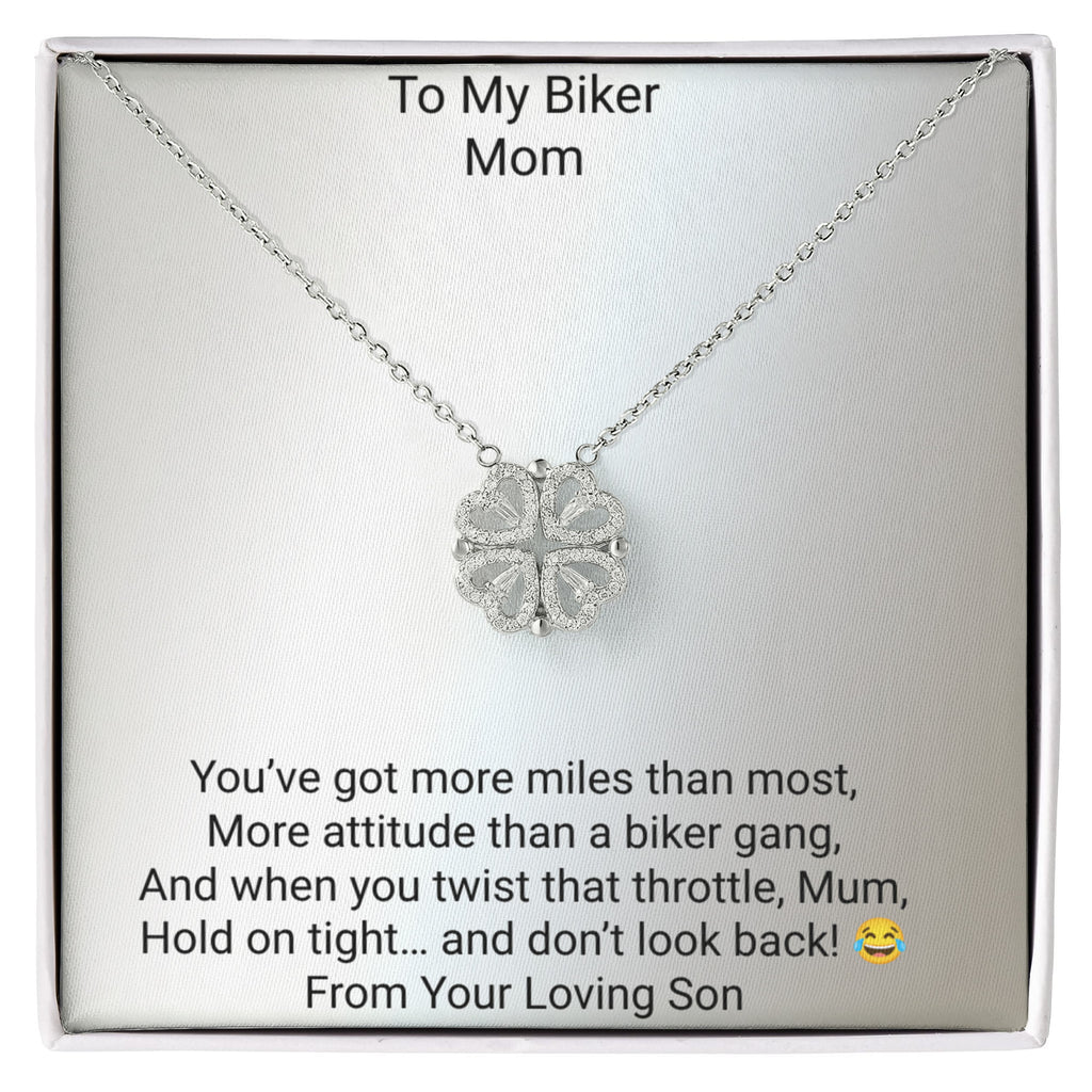 Mum Magnetic Hearts Necklace – Unique Motorcycle Gift for Mum