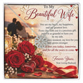 Wife Gift Magnetic Hearts Necklace – Clover Pendant & Romantic Heart Necklace