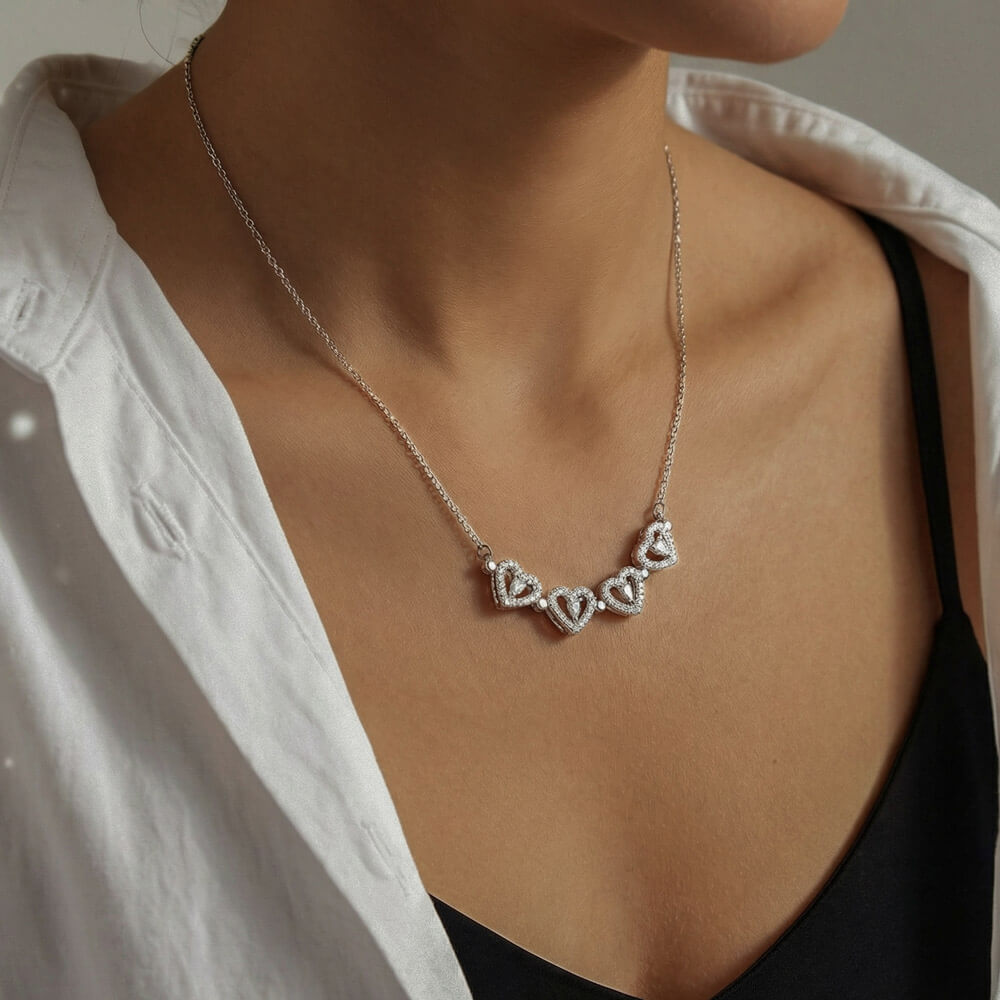 Mother Apology Gift Magnetic Hearts Necklace – Meaningful “I'm Sorry Mom” Jewelry