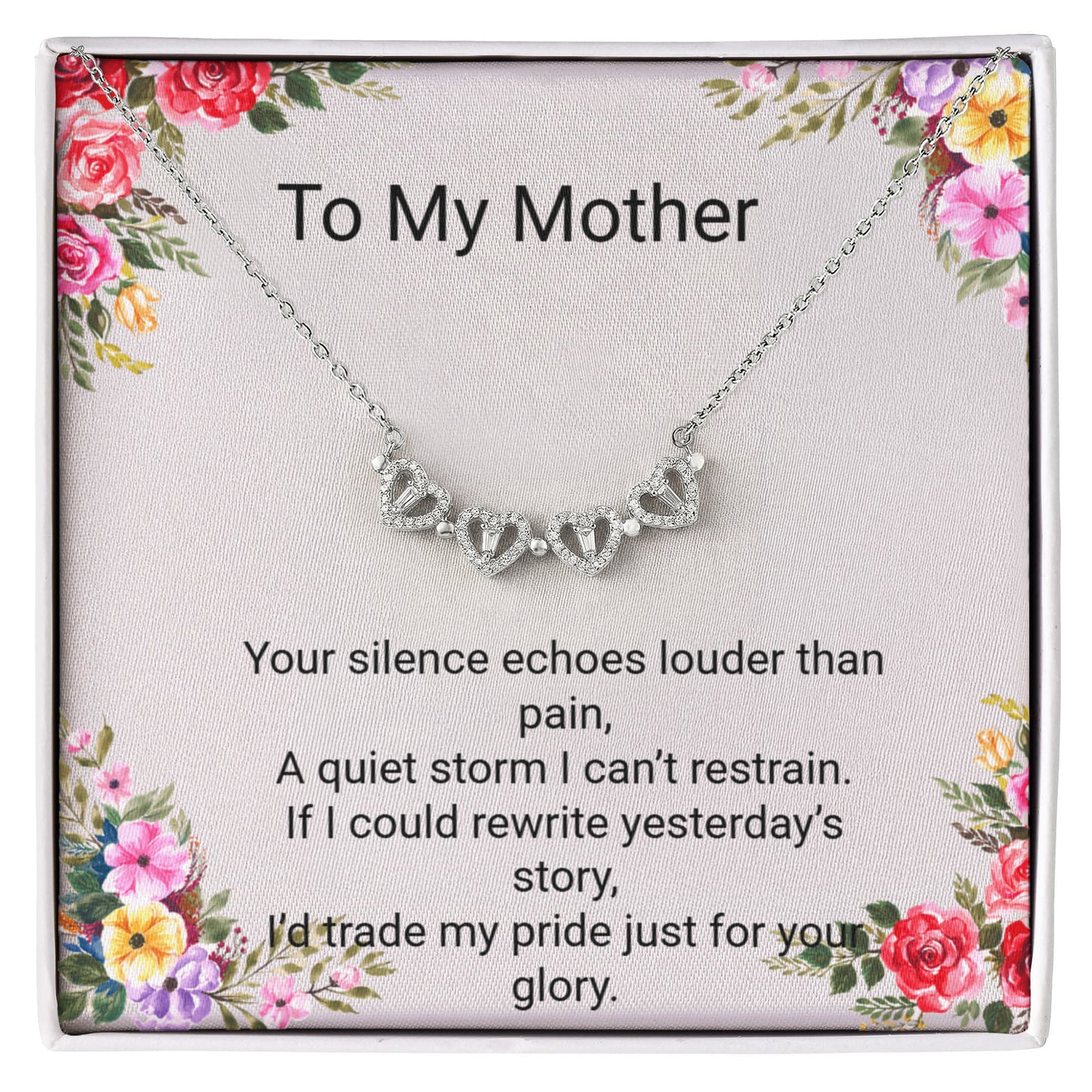 Mother Apology Gift Magnetic Hearts Necklace – Meaningful “I'm Sorry Mom” Jewelry