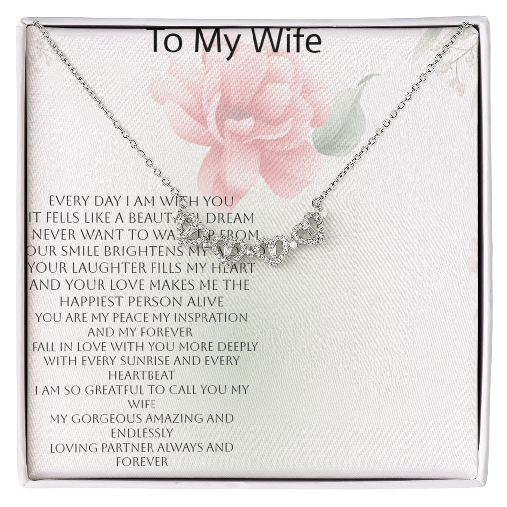 Magnetic Hearts Necklace for Wife | Romantic Couple Jewelry Gift for Her