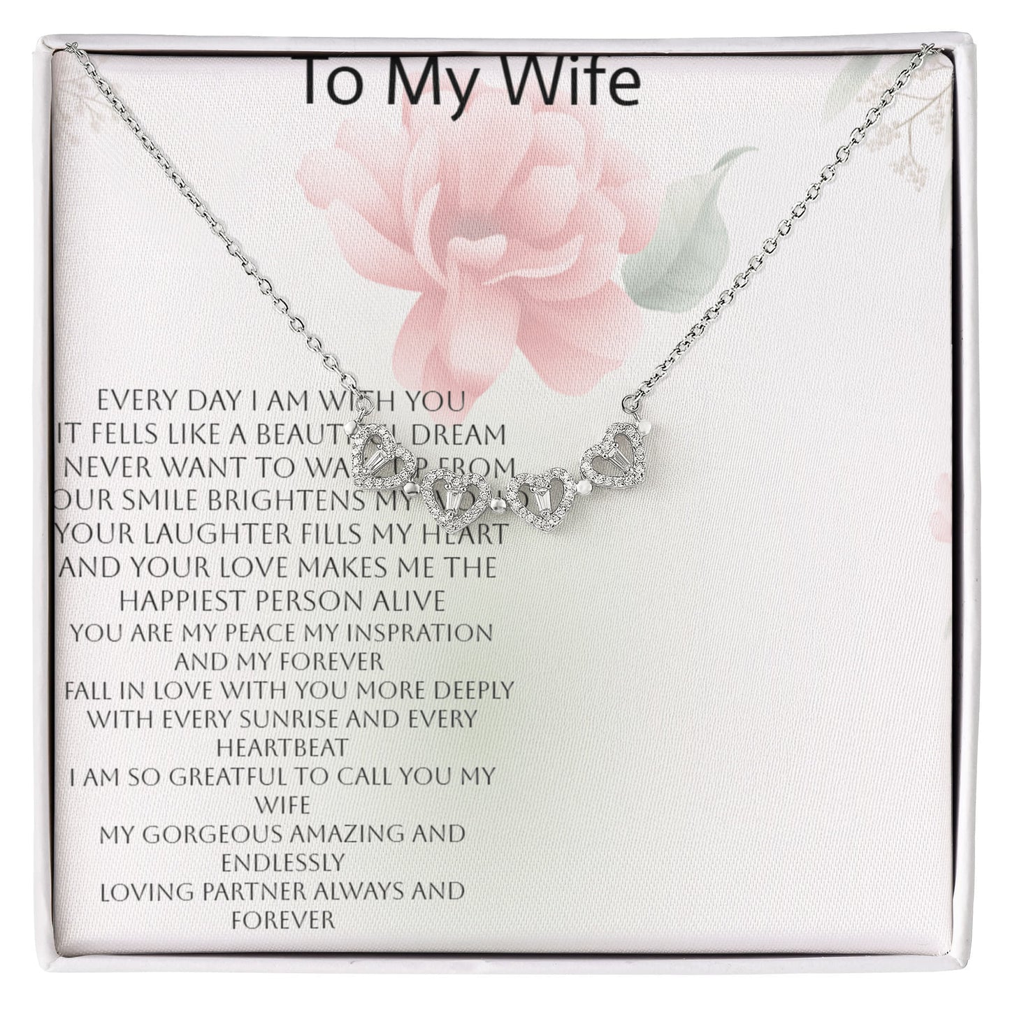 Magnetic Hearts Necklace for Wife | Romantic Couple Jewelry Gift for Her