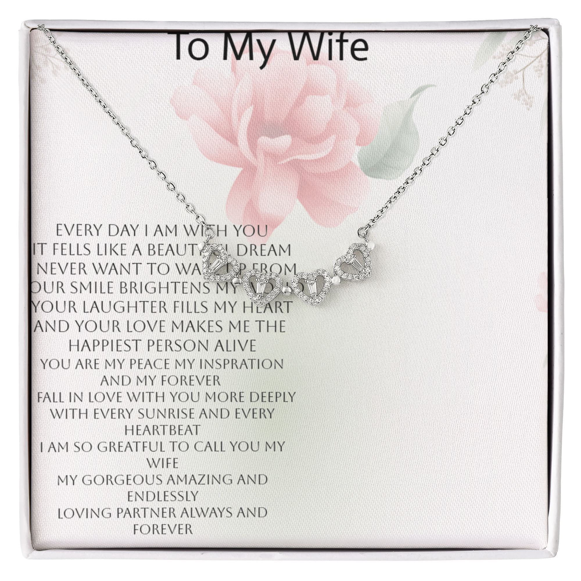 Magnetic Hearts Necklace for Wife | Romantic Couple Jewelry Gift for Her
