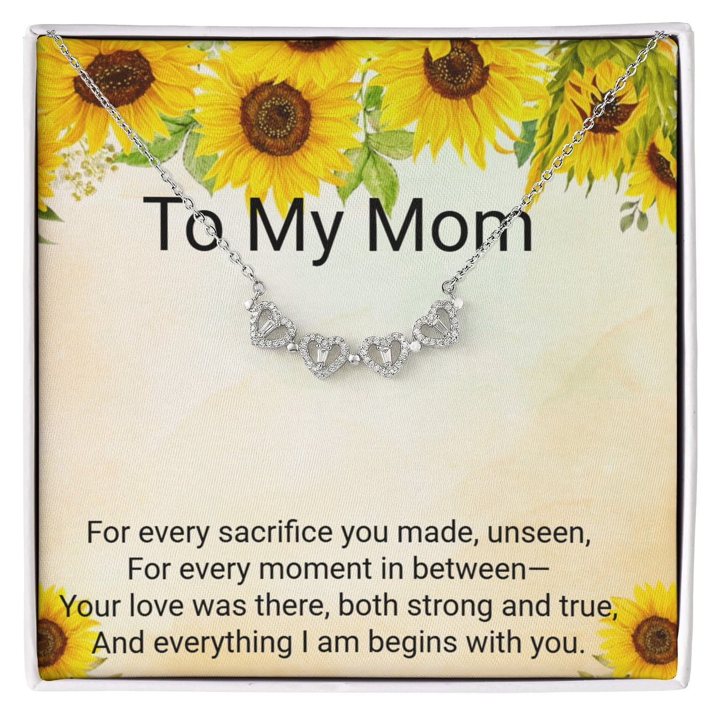 Magnetic Hearts Necklace for Mom | Meaningful Mother's Love Gift Jewelry