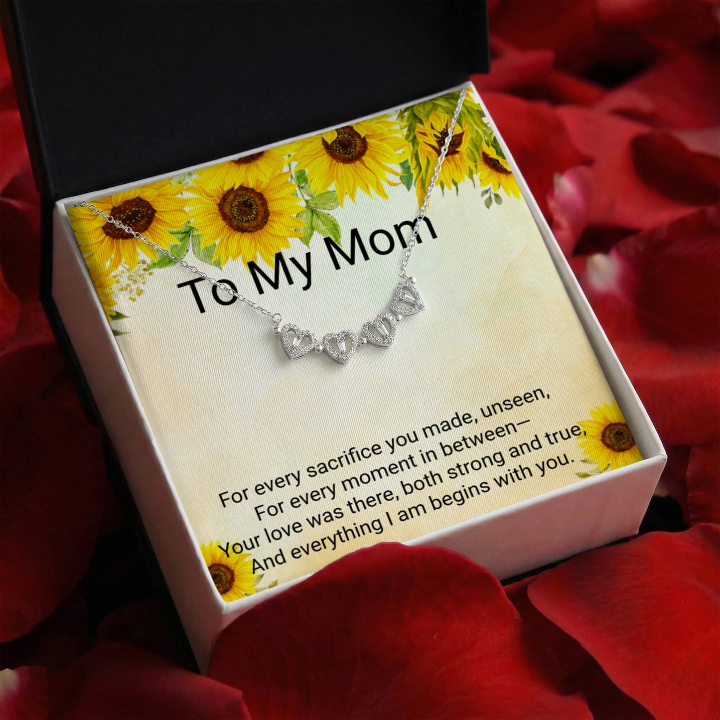 Magnetic Hearts Necklace for Mom | Meaningful Mother's Love Gift Jewelry