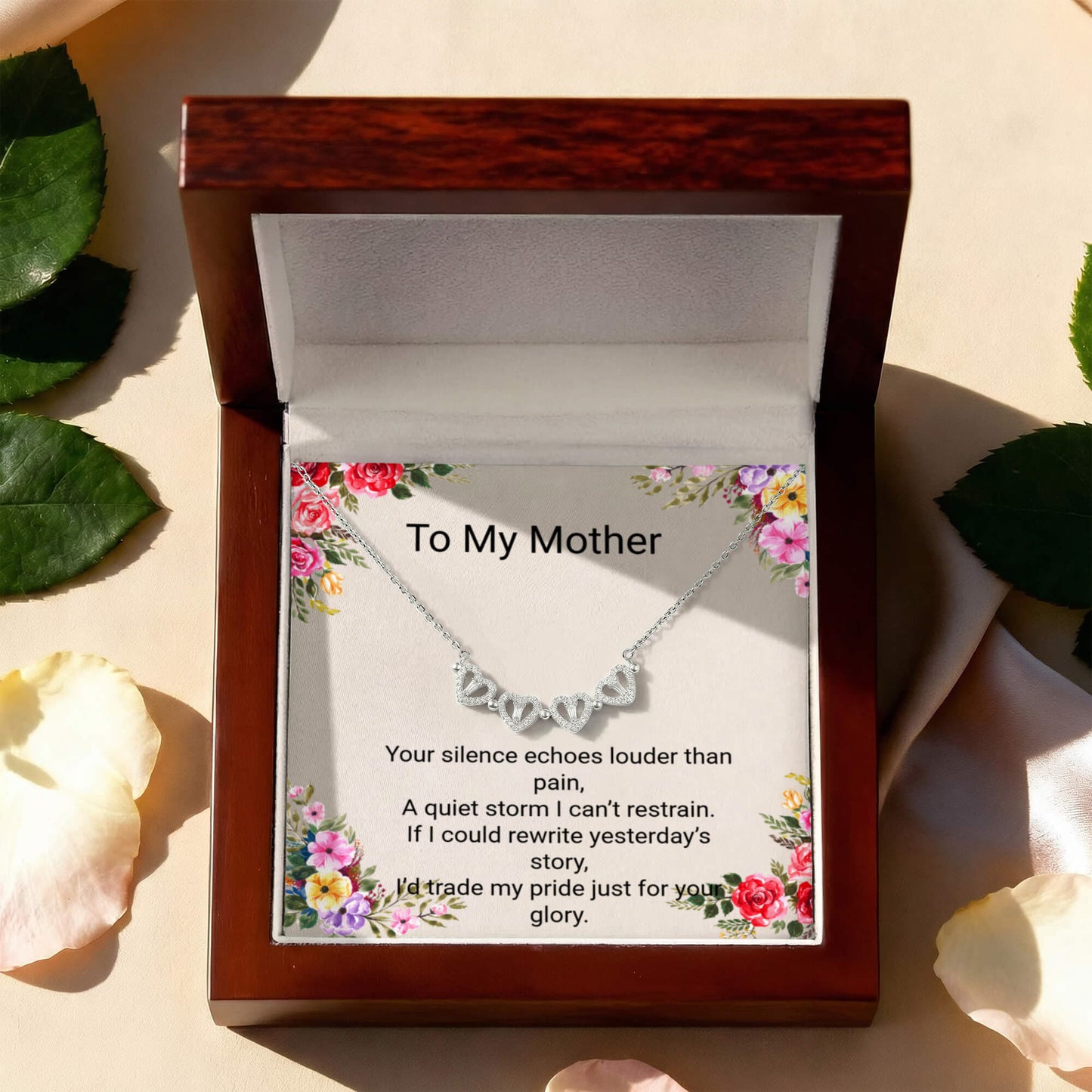 Mother Apology Gift Magnetic Hearts Necklace – Meaningful “I'm Sorry Mom” Jewelry