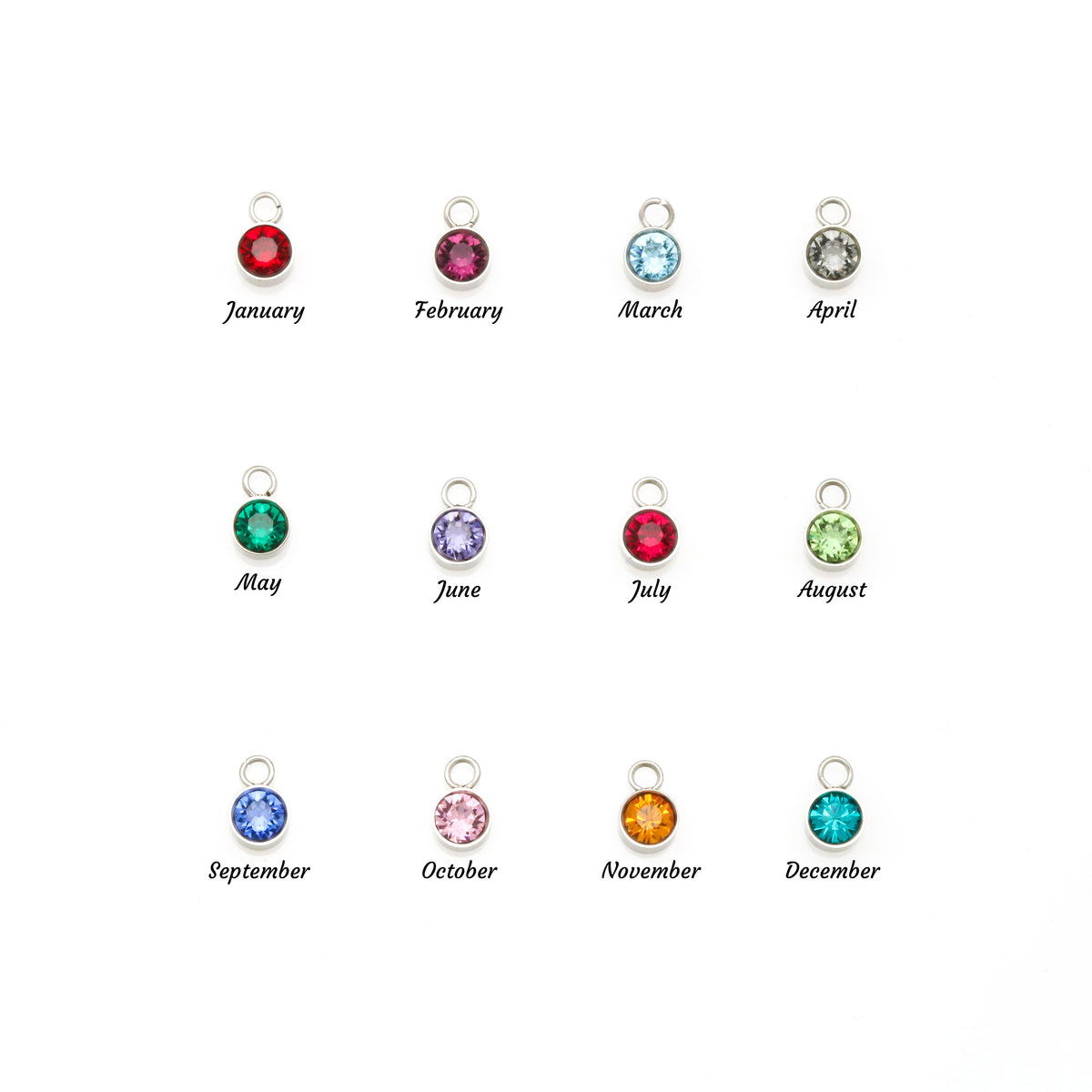 Custom Name Necklace with Birthstone | Personalised Jewellery for Wife Christmas Gift