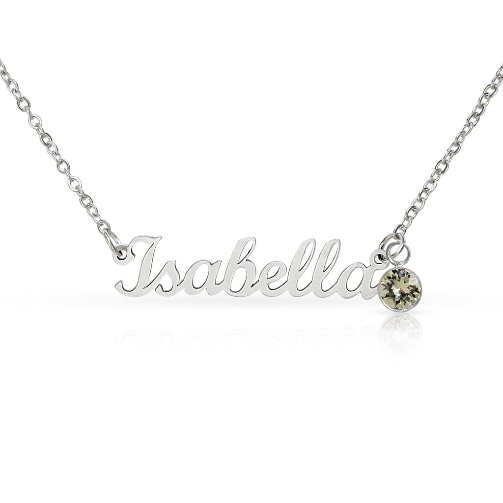 Personalised Soulmate Necklace with Name & Birthstone | Mother's Day Gift for Mum