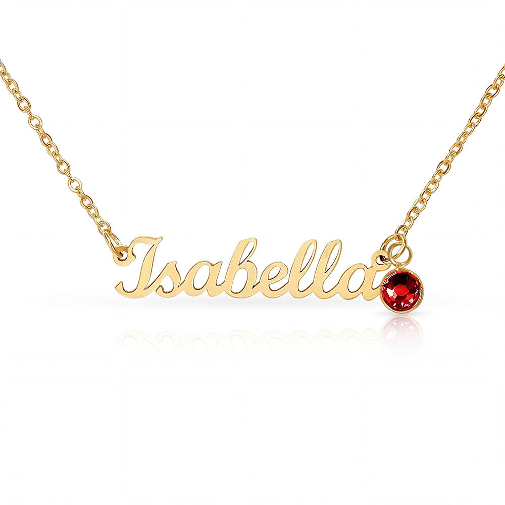Personalized Graduation Necklace for Daughter – Custom Name & Birthstone Gift