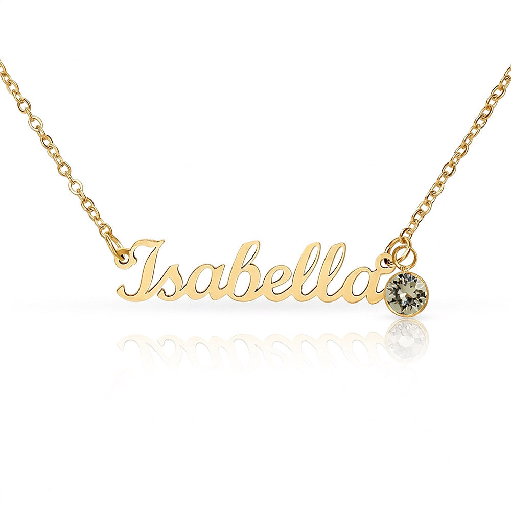 Personalized Graduation Necklace for Daughter – Custom Name & Birthstone Gift