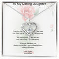 Daughter Necklace Gift – “Love You Always” Message Jewelry