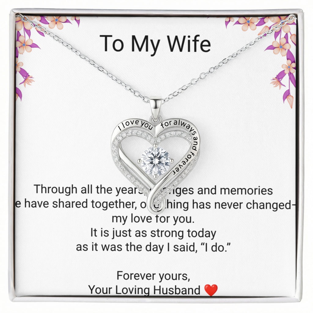 Love You Always” Necklace | Romantic Christmas Gift for Wife
