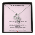 Bride Gift – Heart-to-Heart Pendant Necklace | Elegant Wedding Day Necklace