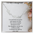 Personalised Daughters Name Necklace with 2 Children's Names