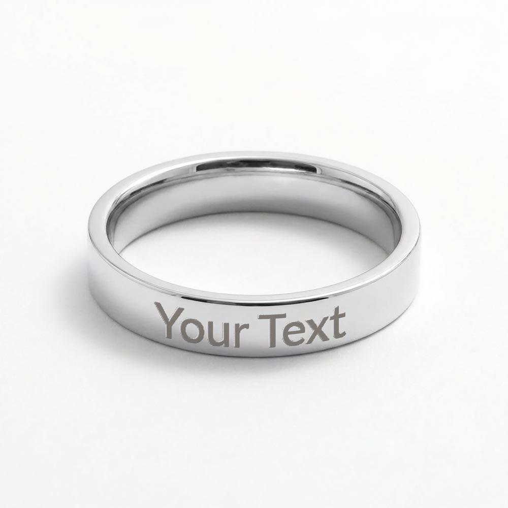 Personalized Anniversary Ring for Mom – Engraved Women's Ring