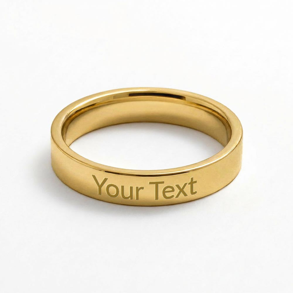 Personalized Anniversary Ring for Mom – Engraved Women's Ring