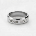 Personalized Father's Day Ring for Husband – Engraved Men's Band Gift
