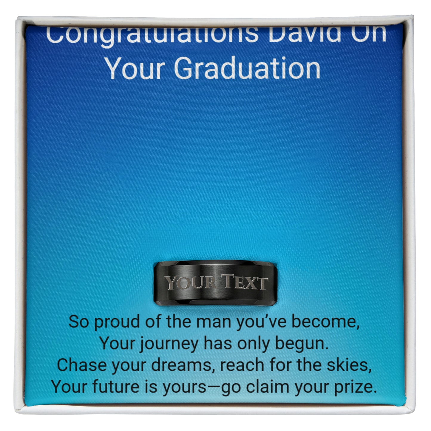 Sons Graduation Engraved Ring