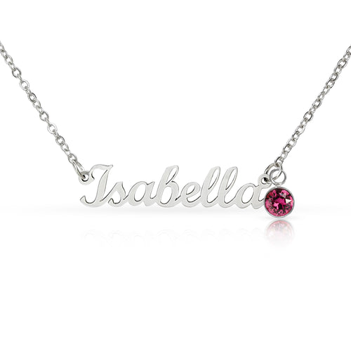 Custom Name Necklace with Birthstone for Mom – Personalized Mother's Day Gift
