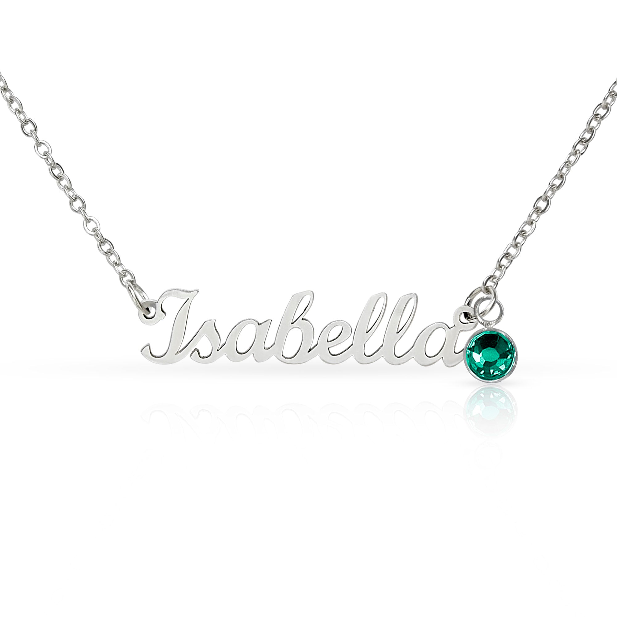 Soulmate Gift Custom Name Necklace with Birthstone – Personalized Jewelry No Message Card