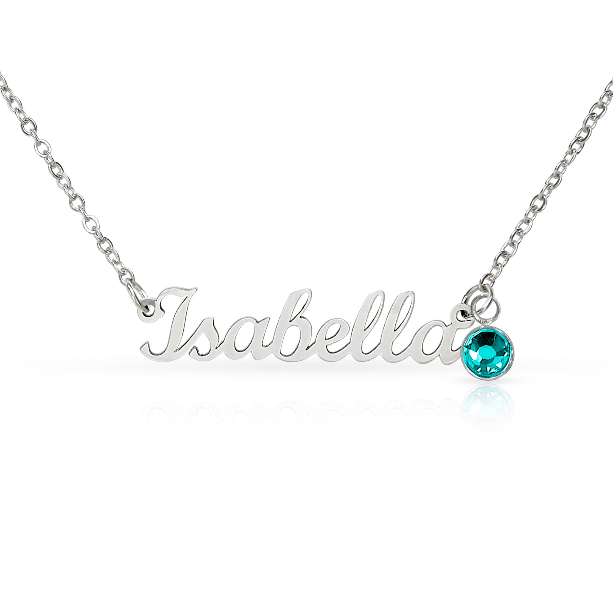 Soulmate Gift Custom Name Necklace with Birthstone – Personalized Jewelry No Message Card