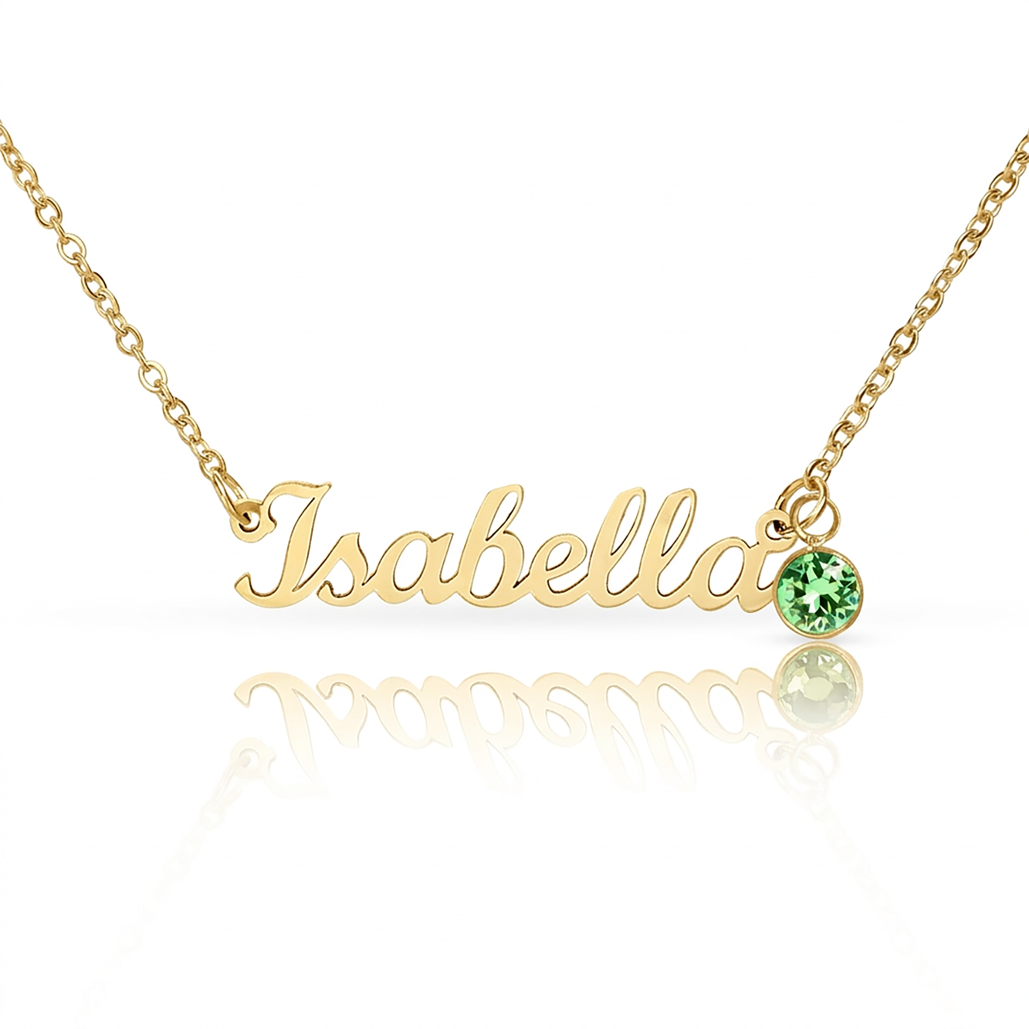 Stepmother Gift Custom Name Necklace with Birthstone – Personalised Jewellery No Message Card