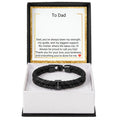Engraved Bracelet for Dad – Personalised Gift from Daughter or Son