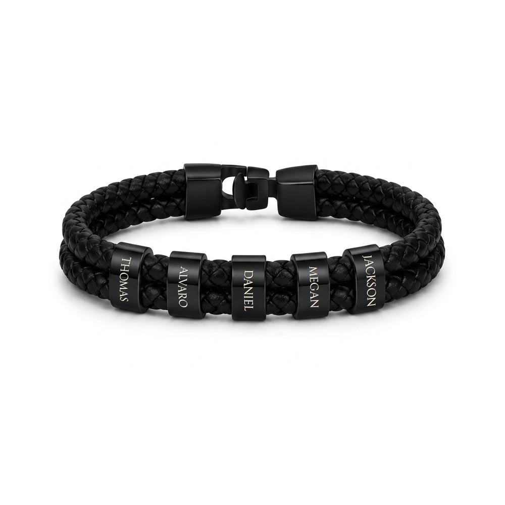 Engraved Bracelet for Husband – Personalised Romantic Gift for Him