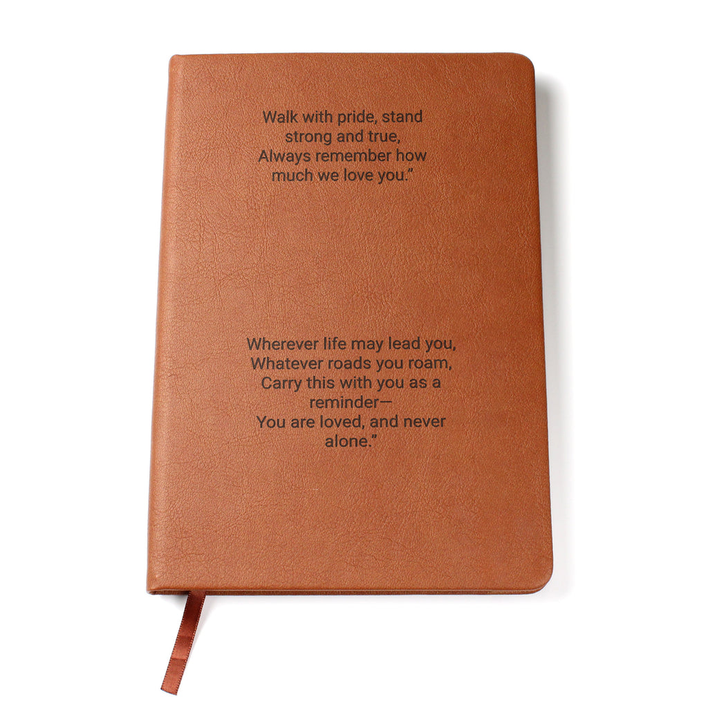 Personalised Engraved Leather Journal for Dad – Meaningful Gift from Son or Daughter