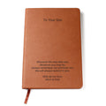 Personalised Engraved Leather Journal for Son | Meaningful Gift