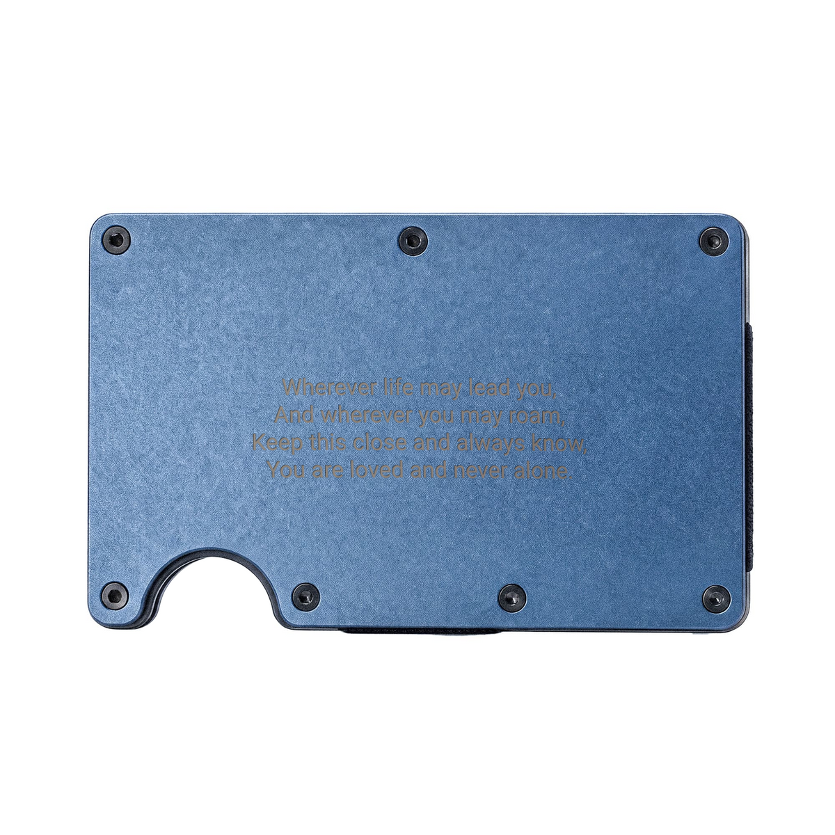 Engraved Metal Wallet for Son | Personalised Gift from Parents