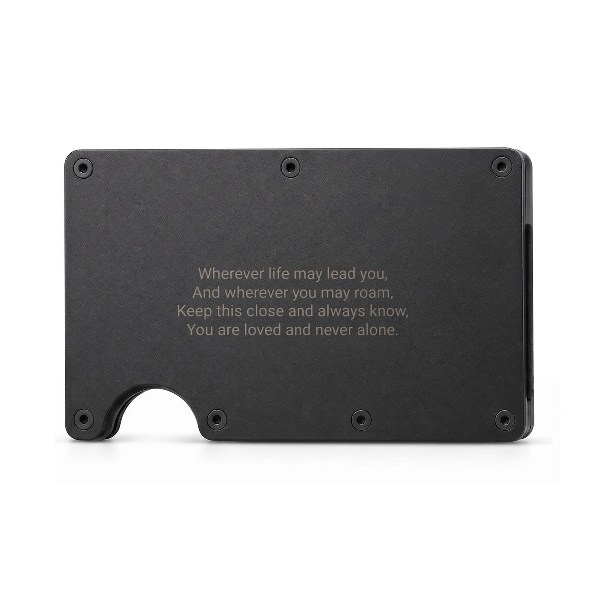 Engraved Metal Wallet for Son | Personalised Gift from Parents
