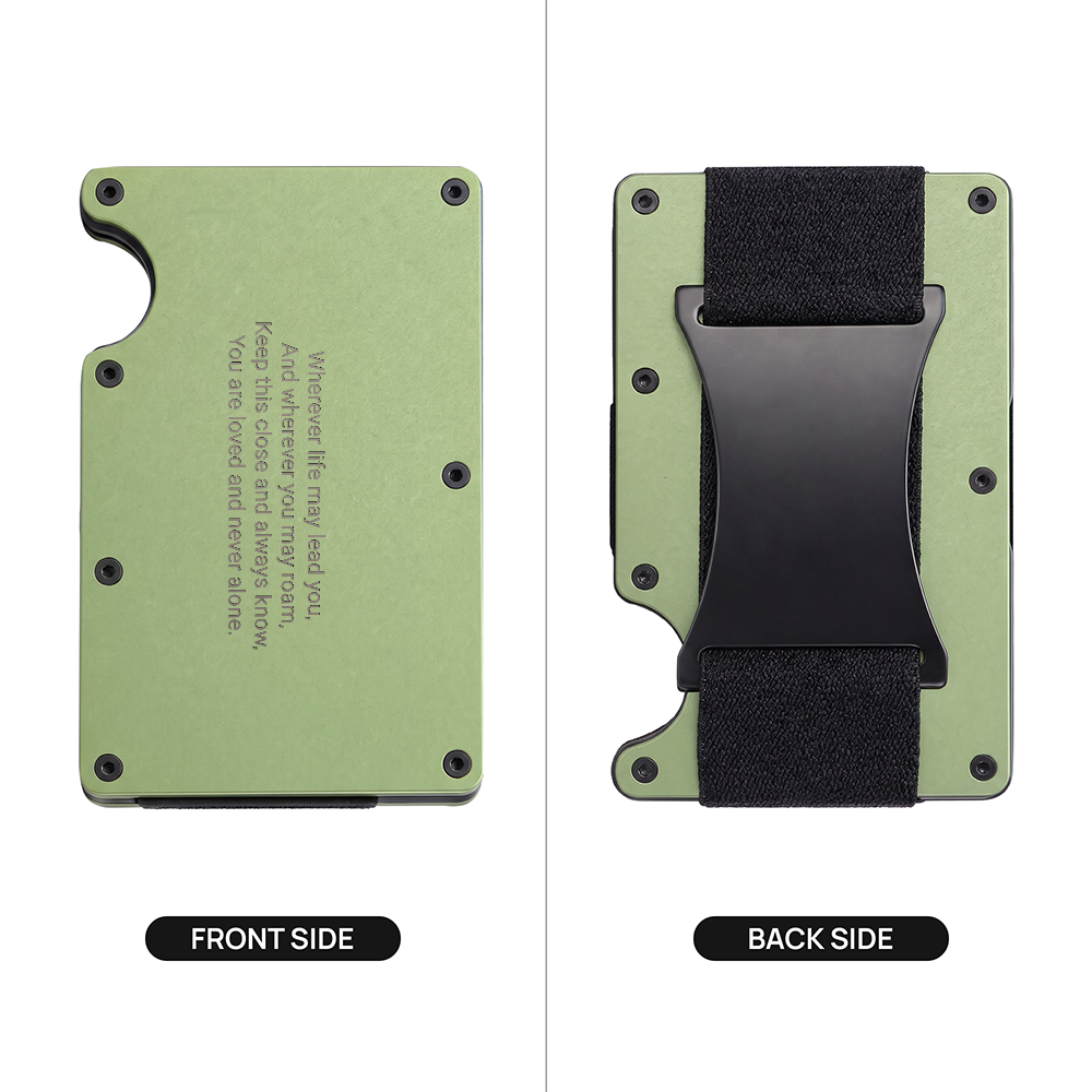 Engraved Metal Wallet for Son | Personalised Gift from Parents