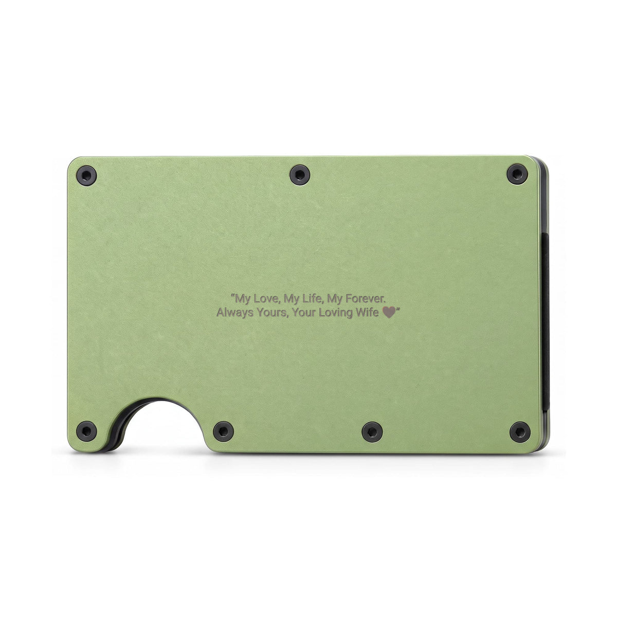Personalised Engraved Credit Card Wallet for Husband – Special Message Gift