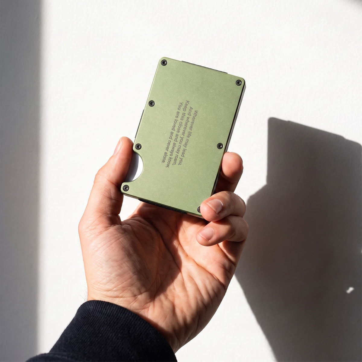 Engraved Metal Wallet for Son | Personalised Gift from Parents