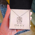 Granddaughter Custom Monogram Name Necklace – Personalised Gift from Grandma