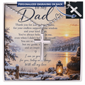 Personalized Cross Necklace for Dad – Ball Chain Gift