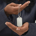 Surprise your solemate with this elegant dog tag necklace — a timeless gift that captures your love and devotion.