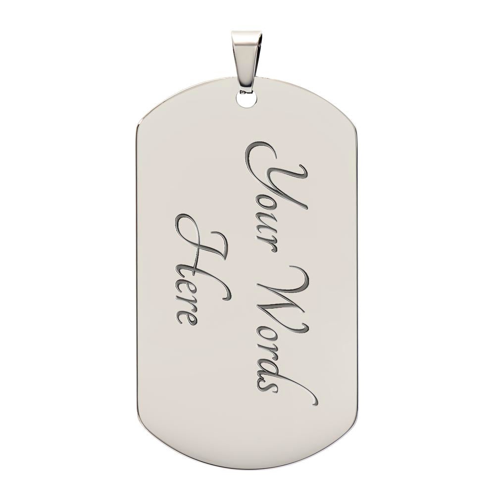 Engraved Dog Tags for Husband or Son – Perfect Gift for Any Occasion