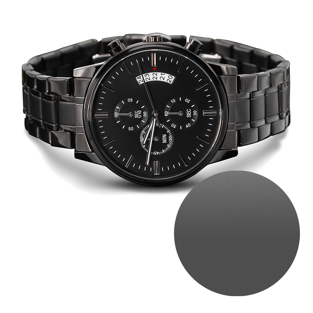 Grandson Gift Engraved Watch – Personalised Message Keepsake for Him