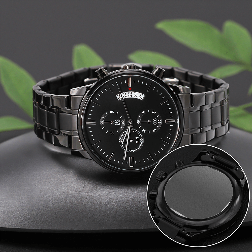 Grandson Gift Engraved Watch – Personalised Message Keepsake for Him
