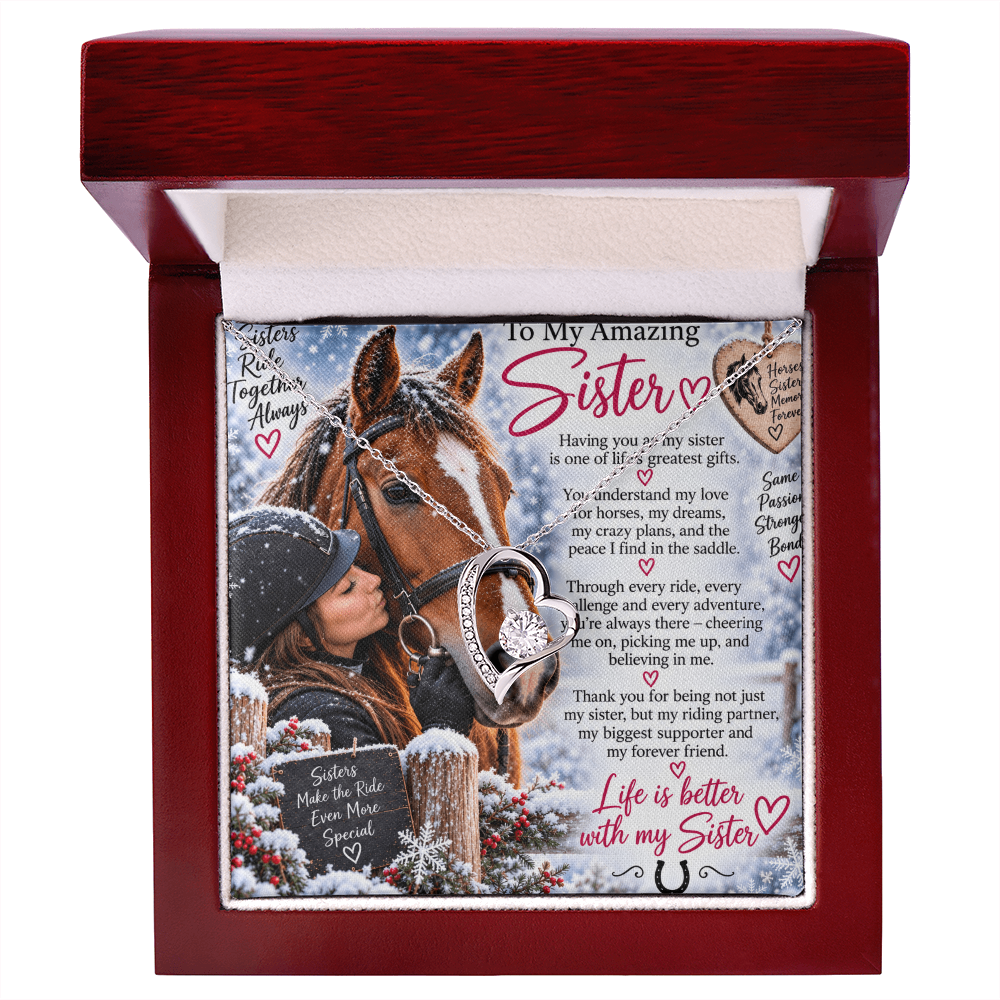 Forever Love Necklace – Equestrian Gift for Sister at Christmas