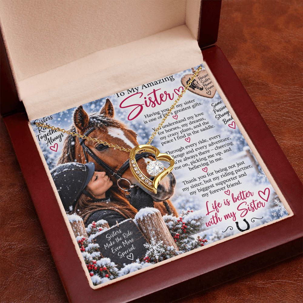 Forever Love Necklace – Equestrian Gift for Sister at Christmas
